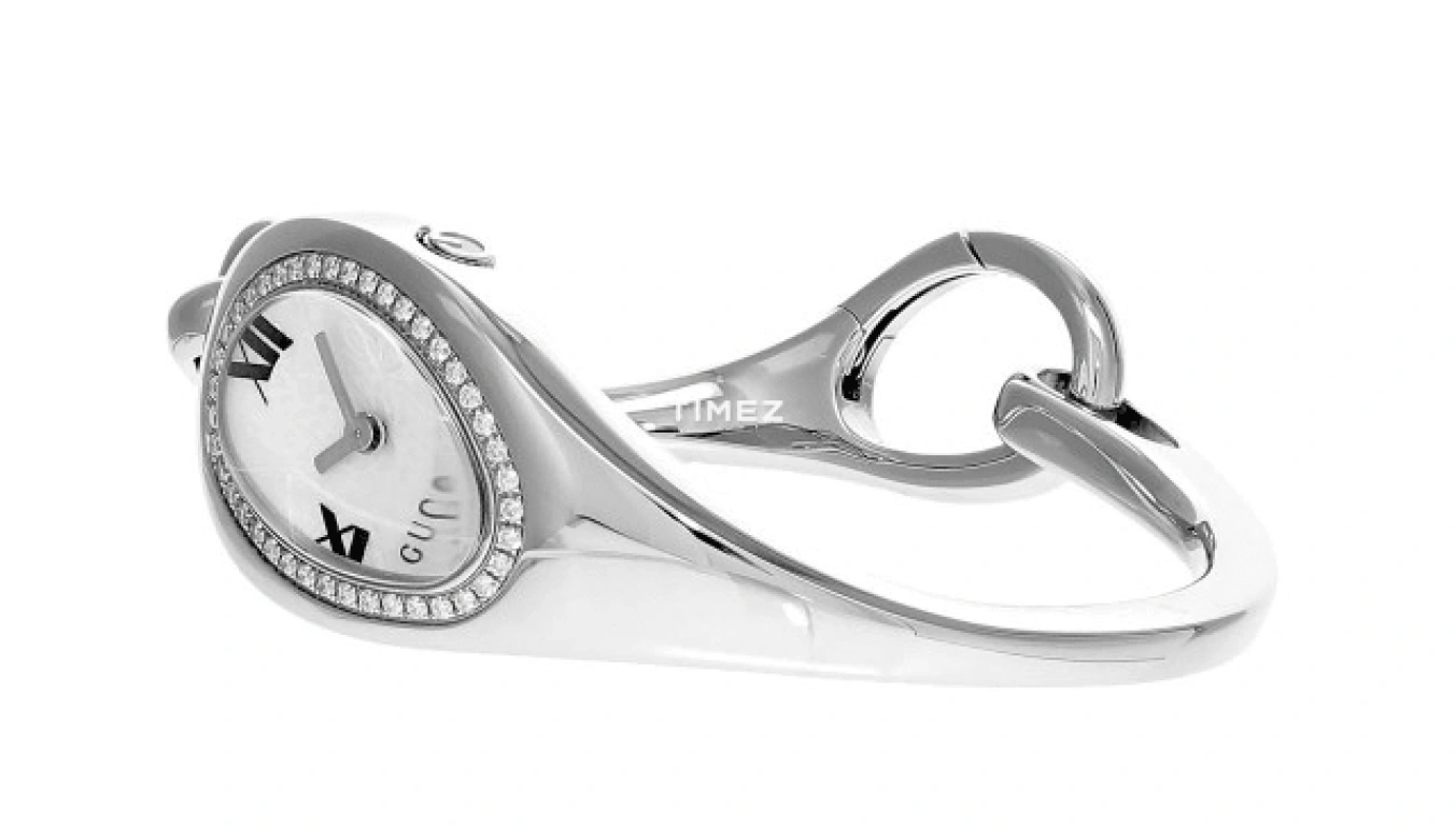 GUCCI,Gucci 21mm,21mm,Stainless Steel,White,Quartz,Sapphire,Crystal Glass,Other,YA103529