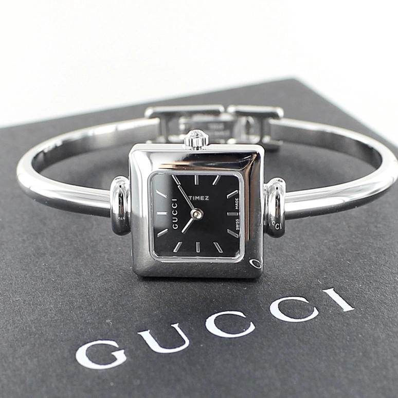 GUCCI,Gucci 20mm,20mm,Stainless Steel,Black,Quartz,Sapphire,Square,YA019517