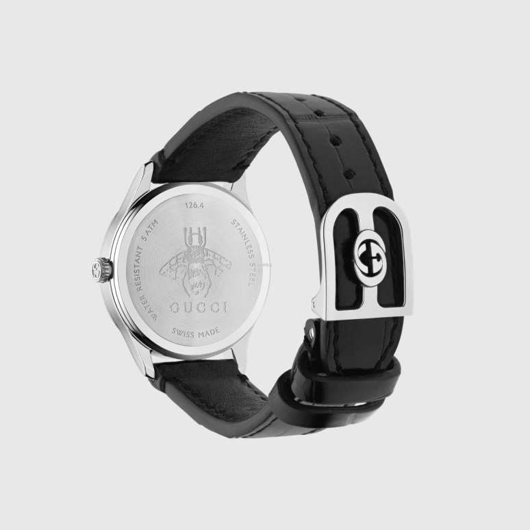 GUCCI,G-Timeless 32mm,32mm,Stainless Steel,Black,Quartz,Sapphire,Crystal Glass,Round,750479 I18V0 8489