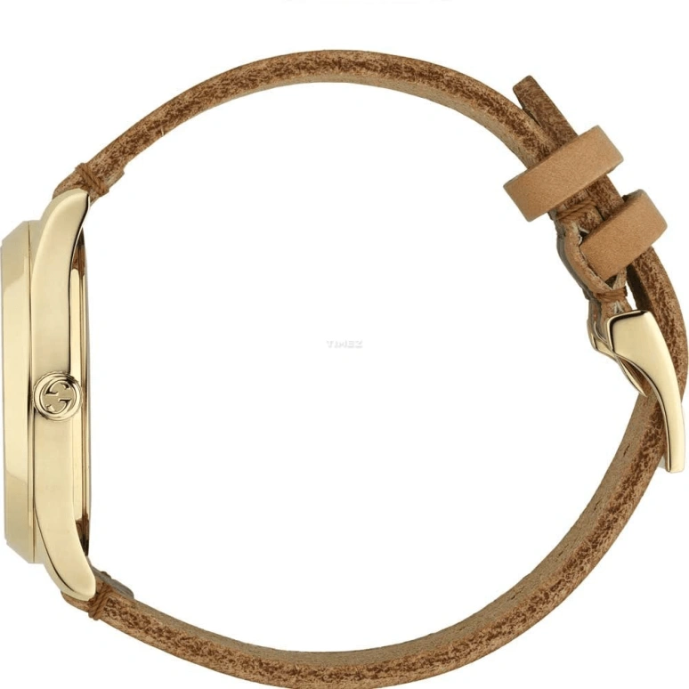 GUCCI,Gucci 38mm,38mm,Stainless Steel,Coffee,Brown,Quartz,Sapphire,Crystal Glass,Round,YA1264077
