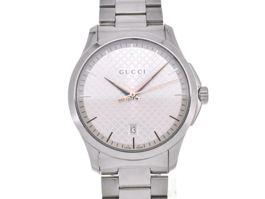 GUCCI,Gucci 39mm,39mm,Stainless Steel,Silver,Quartz,Day,Sapphire,YA1264052