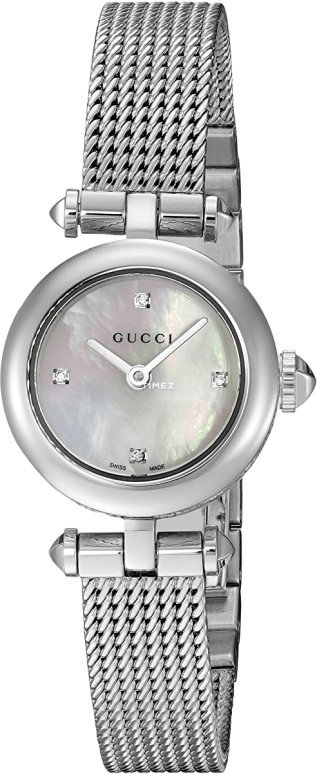GUCCI,Diamantissima 22mm,22mm,Stainless Steel,White,Sapphire,Mother of Pearl,YA141512