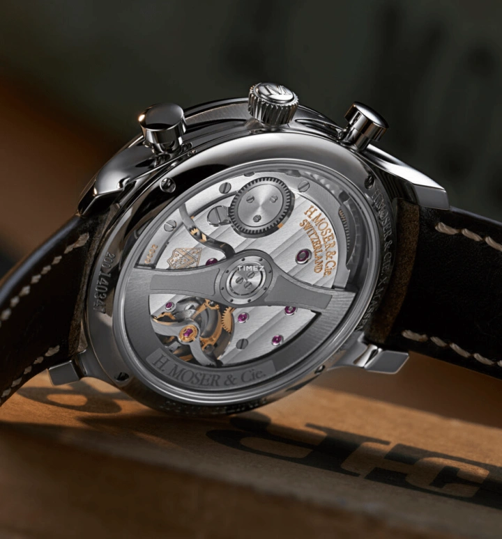 H. Moser & Cie,Endeavour 41mm,41mm,Stainless Steel,Blue,Automatic,Chronograph,72hours,1220,1220-1200