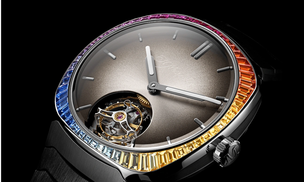 H. Moser & Cie,Streamliner 40mm,40mm,Stainless Steel,Smoky Gray,Gradient,Automatic,Tourbillon,72hours,6804,6804-1201