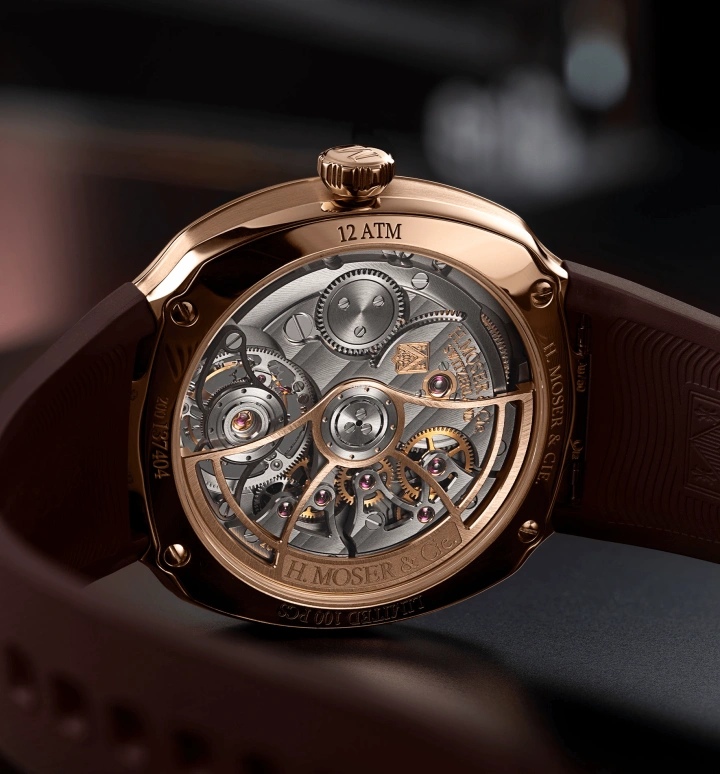 H. Moser & Cie,Streamliner 40mm,40mm,Red Gold,Brown,Gradient,Automatic,Tourbillon,72hours,6805,6805-0410