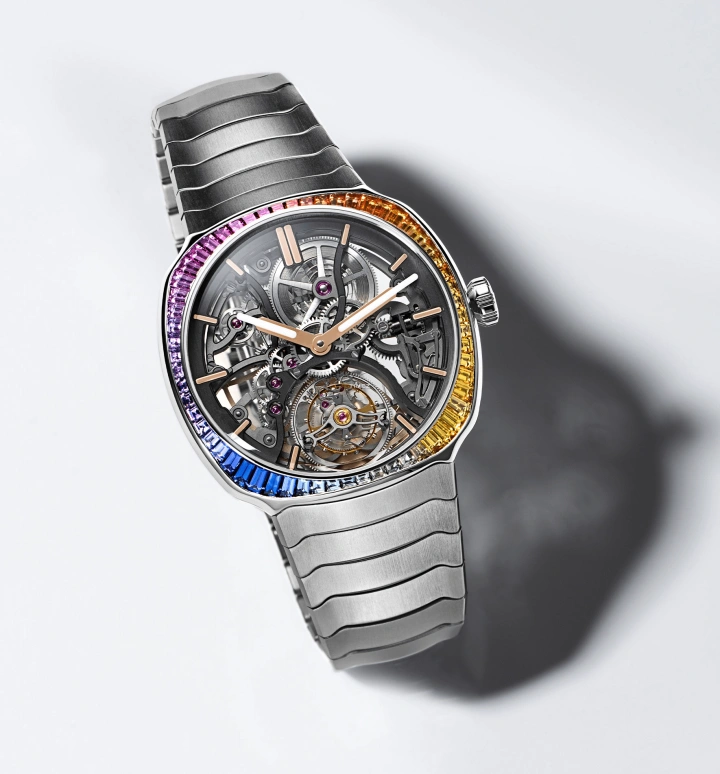 H. Moser & Cie,Streamliner 40mm,40mm,Stainless Steel,Black,Automatic,Tourbillon,72hours,6814,6814-1201