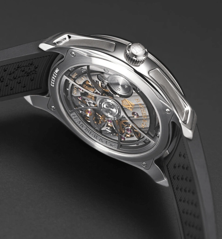 H. Moser & Cie,Pioneer 40mm,40mm,Stainless Steel,Green,Automatic,72hours,In-house Caliber,3201,3201-1201