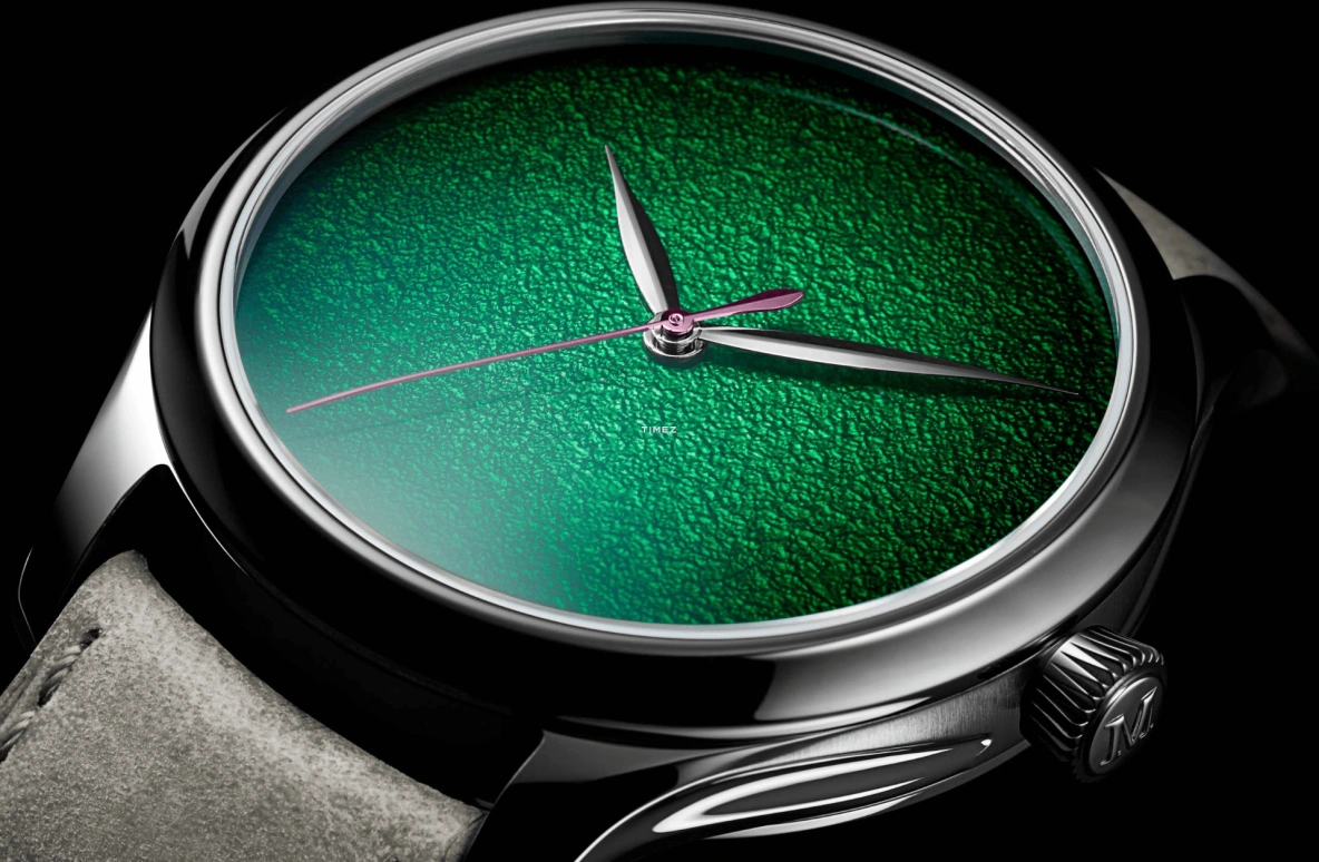 H. Moser & Cie,Endeavour 40mm,40mm,Stainless Steel,Dark Green,Green,Automatic,72hours,In-house Caliber,1200,1200-1233