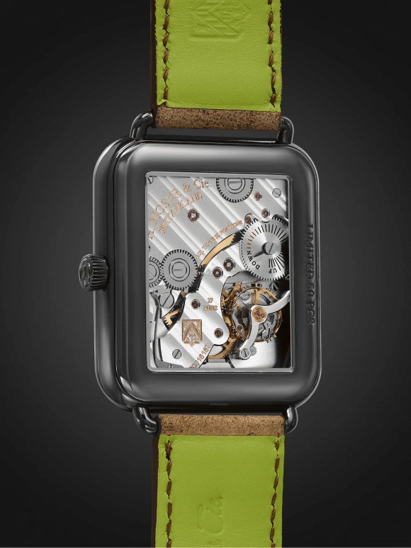 H. Moser & Cie,Henry 44x38.20mm,44x38.20mm,Stainless Steel,Blue,Smoky,Handwound,96hours,In-house Caliber,5324,5324-1200