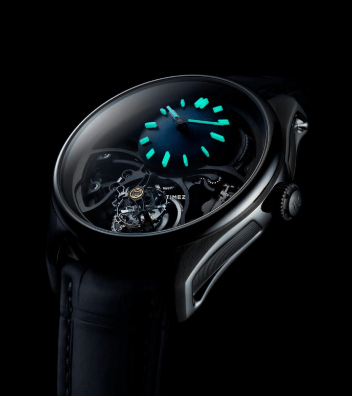H. Moser & Cie,Pioneer 42.80mm,42.80mm,Stainless Steel,Blue,Automatic,Tourbillon,72hours,3811,3811-1200