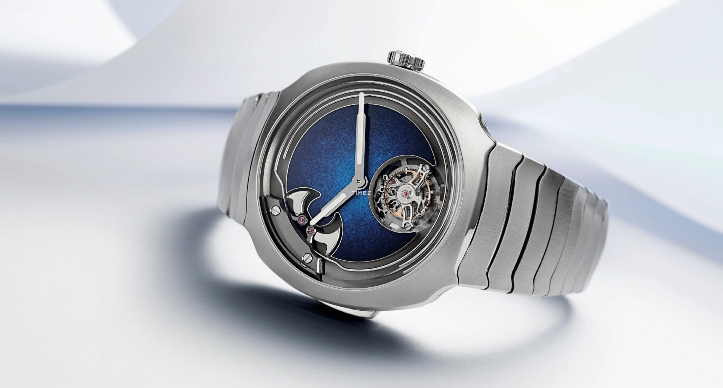 H. Moser & Cie,Streamliner 42.30mm,42.30mm,Stainless Steel,Blue,Handwound,Tourbillon,Minute Repeater,6905,6905-1200