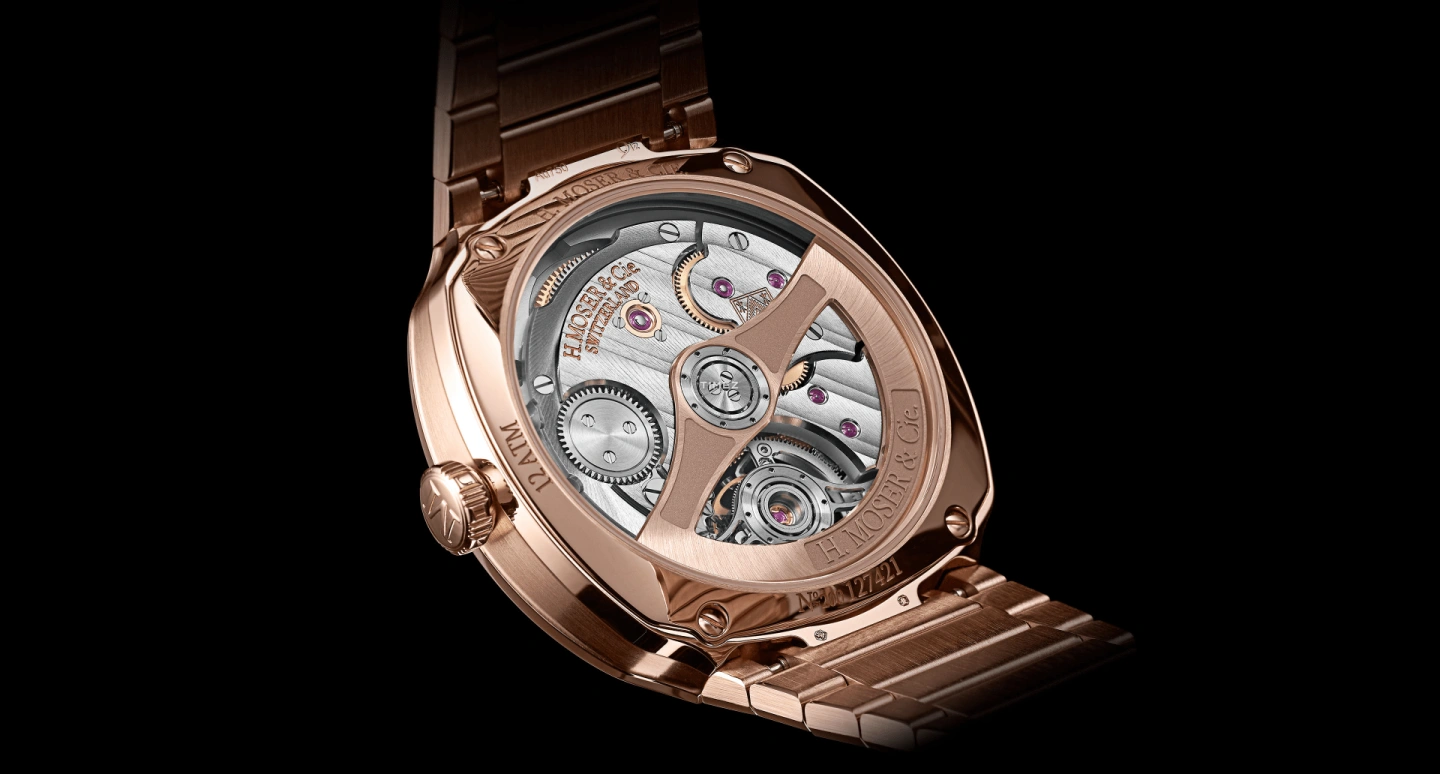 H. Moser & Cie,Streamliner 40mm,40mm,Red Gold,Black,Automatic,Tourbillon,72hours,6804,6804-0401