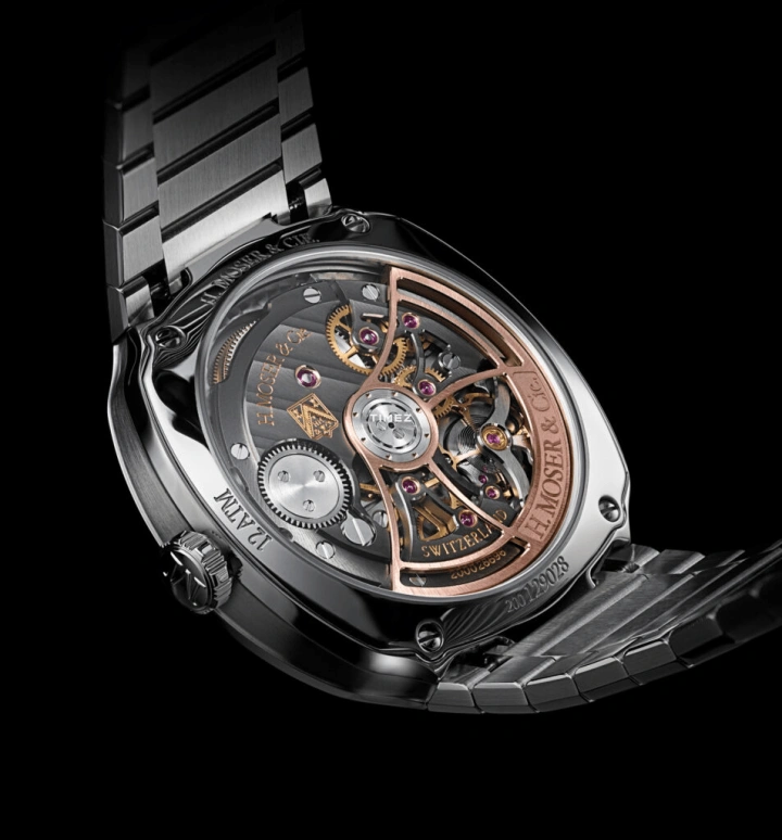 H. Moser & Cie,Streamliner 40mm,40mm,Stainless Steel,Purple,Automatic,72hours,In-house Caliber,6201,6201-1201