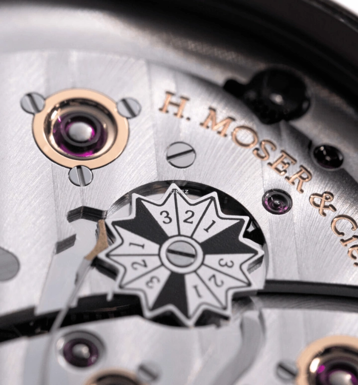 H. Moser & Cie,Endeavour 42mm,42mm,White Gold,Blue,Gradient,Handwound,Perpetual Calendar,Month,Day,Power Reserve Indicator,168hours,In-house Caliber,1800,1800-0204