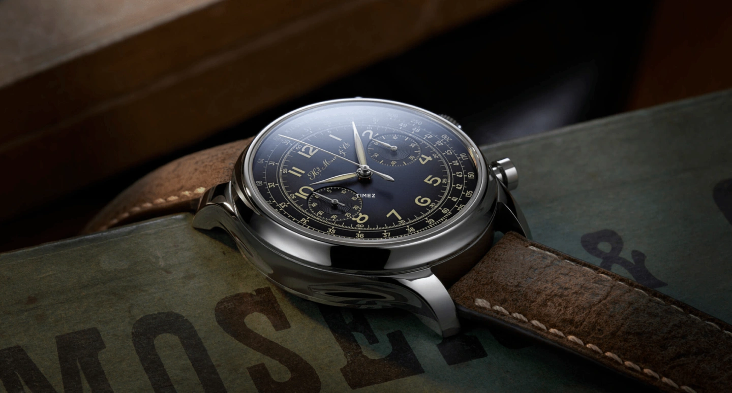 H. Moser & Cie,Endeavour 41mm,41mm,Stainless Steel,Blue,Automatic,Chronograph,72hours,1220,1220-1200