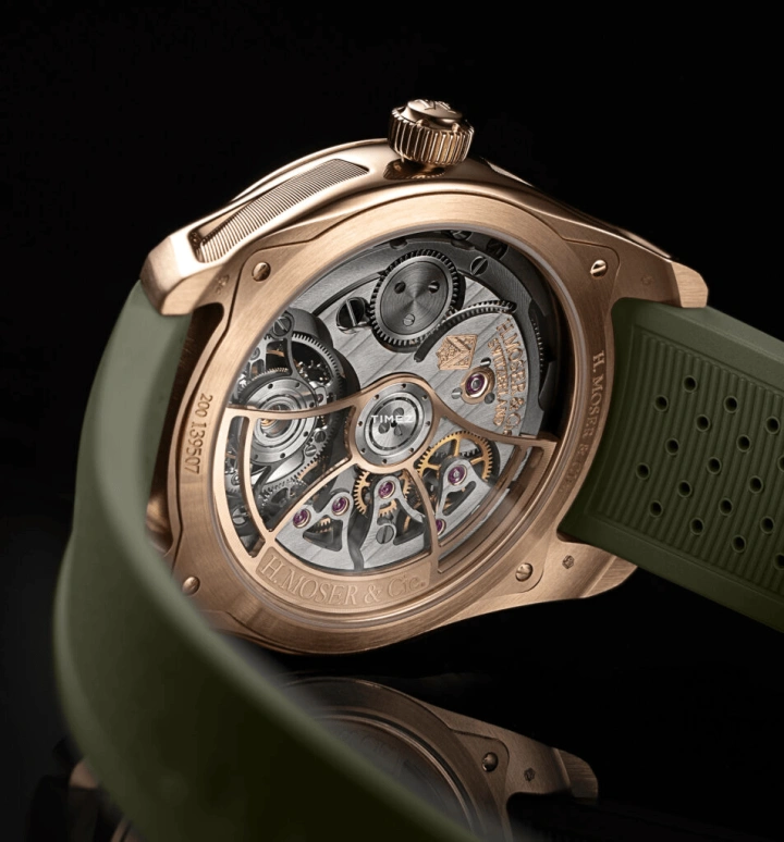 H. Moser & Cie,Pioneer 40mm,40mm,Red Gold,Burgundy,Automatic,Tourbillon,72hours,3805,3805-0400