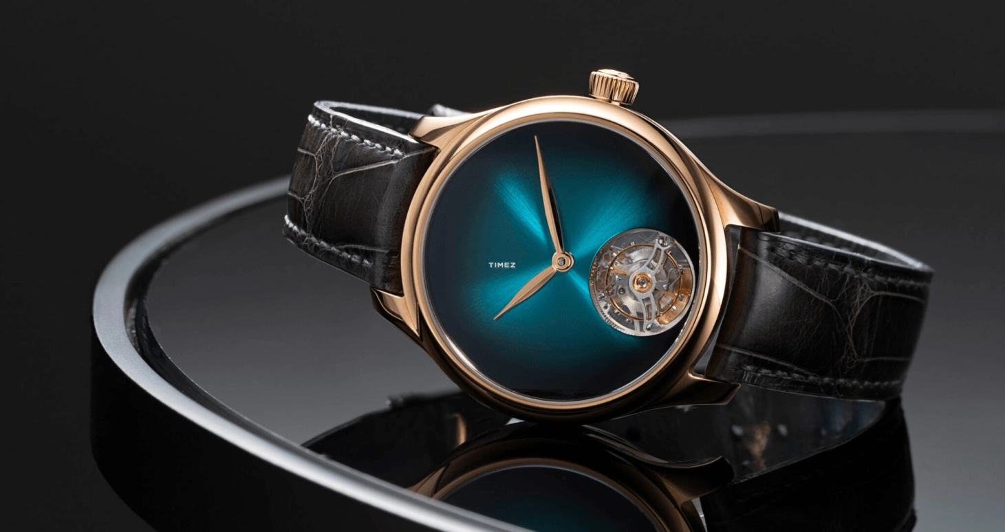 H. Moser & Cie,Endeavour 38mm,38mm,Red Gold,Blue,Gradient,Black,Automatic,Tourbillon,72hours,1804,1804-0406