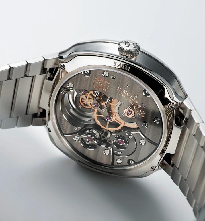 H. Moser & Cie,Streamliner 42.30mm,42.30mm,Stainless Steel,Blue,Handwound,Tourbillon,Minute Repeater,6905,6905-1200