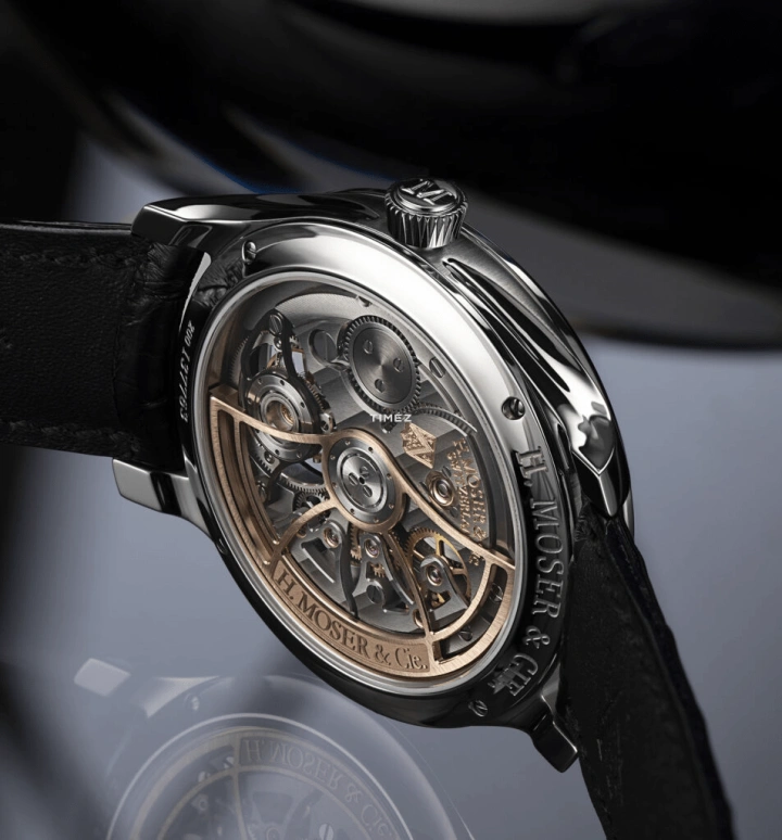 H. Moser & Cie,Endeavour 40mm,40mm,Stainless Steel,Black,Automatic,Tourbillon,72hours,1805,1805-1200