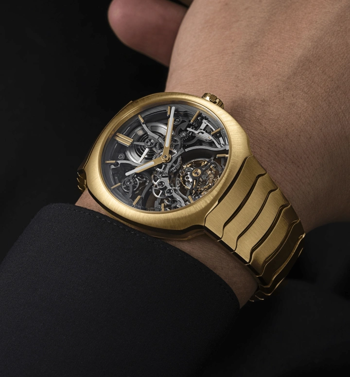 H. Moser & Cie,Streamliner 40mm,40mm,Yellow Gold,Grey,Automatic,Tourbillon,72hours,6814,6814-0700