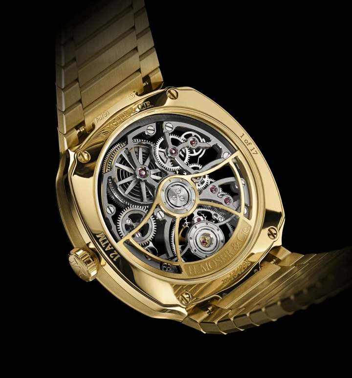 H. Moser & Cie,Streamliner 40mm,40mm,Yellow Gold,Grey,Automatic,Tourbillon,72hours,6814,6814-0700