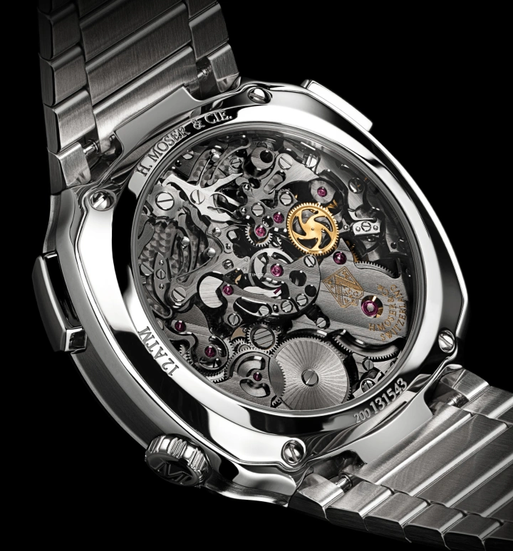 H. Moser & Cie,Streamliner 42.30mm,42.30mm,Stainless Steel,Green,Automatic,Flyback,72hours,6907,6907-1205