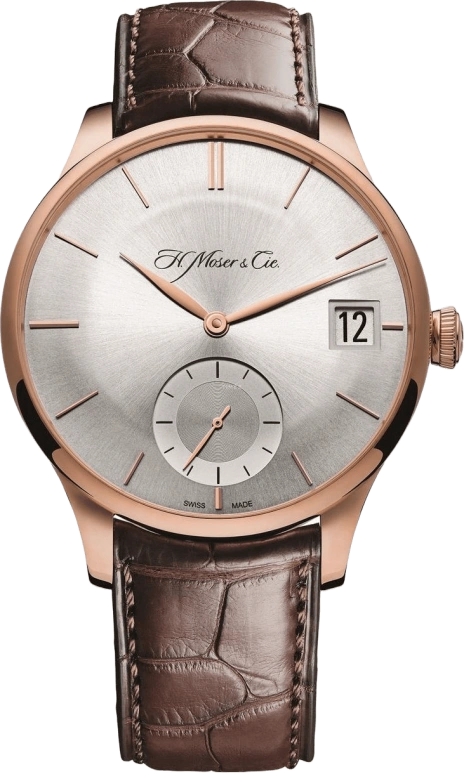 H. Moser & Cie,Venturer 41.50mm,41.50mm,Red Gold,Silver,Handwound,Power Reserve Indicator,72hours,2100,2100-0400
