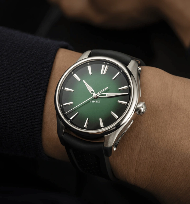 H. Moser & Cie,Pioneer 40mm,40mm,Stainless Steel,Green,Automatic,72hours,In-house Caliber,3201,3201-1201