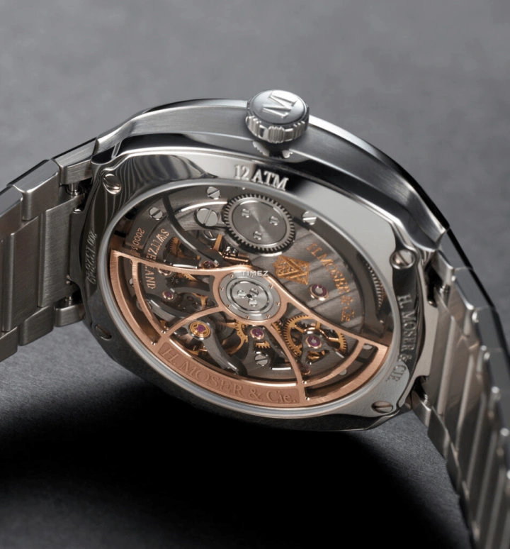 H. Moser & Cie,Streamliner 40mm,40mm,Stainless Steel,Green,Automatic,72hours,In-house Caliber,6201,6201-1200