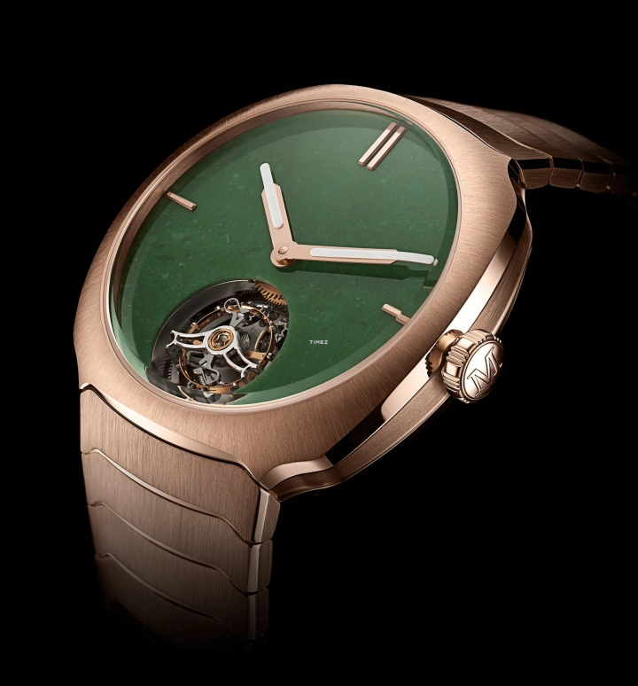 H. Moser & Cie,Streamliner 40mm,40mm,Red Gold,Green,Automatic,Tourbillon,72hours,6804,6804-0406
