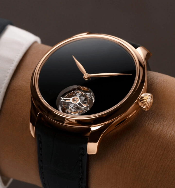 H. Moser & Cie,Endeavour 40mm,40mm,Red Gold,Black,Automatic,Tourbillon,72hours,1804,1804-0403