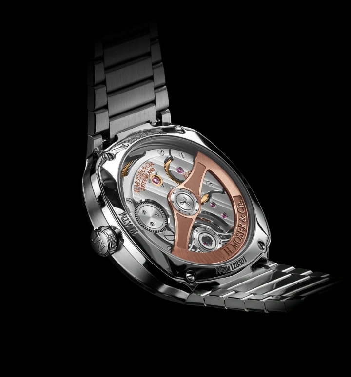H. Moser & Cie,Streamliner 40mm,40mm,Stainless Steel,Smoky Gray,Gradient,Automatic,Tourbillon,72hours,6804,6804-1201