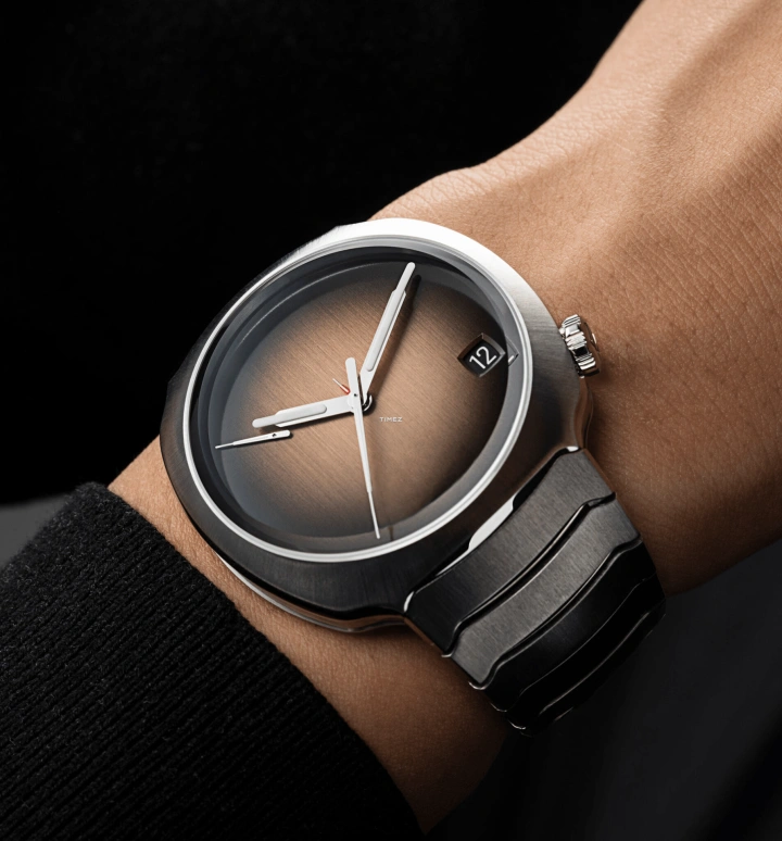 H. Moser & Cie,Streamliner 42.30mm,42.30mm,Stainless Steel,Brown,Black,Gradient,Handwound,Perpetual Calendar,Month,Day,Power Reserve Indicator,168hours,In-house Caliber,6812,6812-1201