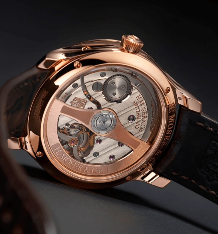 H. Moser & Cie,Other 40mm,40mm,Rose Gold,Blue,Automatic,Moonphase,Day,Chinese Calendar,1210,1210-0400