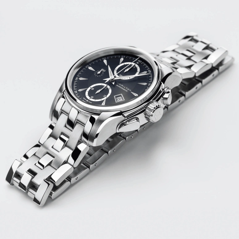 Hamilton,Jazzmaster 42mm,42mm,Stainless Steel,Black,Automatic,Chronograph,Date,Day,H32616133