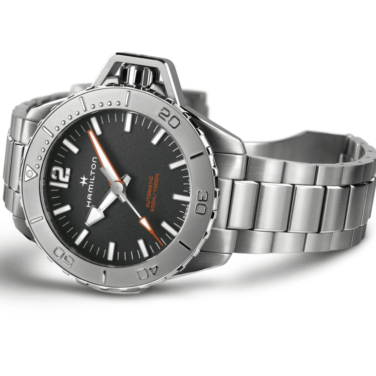 Hamilton,Khaki Navy 46mm,46mm,Stainless Steel,Black,Automatic,80hours,In-house Caliber,H77815130