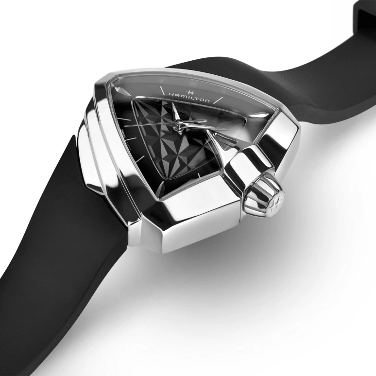 Hamilton,Ventura 34.50x38mm,34.50x38mm,Stainless Steel,Black,Quartz,26280hours,Sapphire,Crystal Glass,H24251330