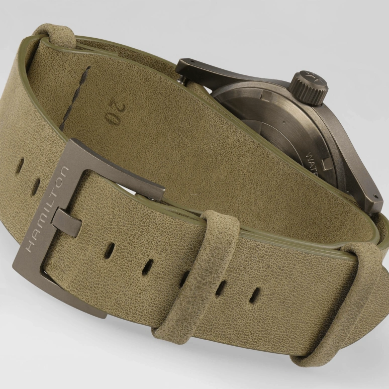 Hamilton,Khaki Field 38mm,38mm,Stainless Steel,Brown,Handwound,Day,80hours,H69449861
