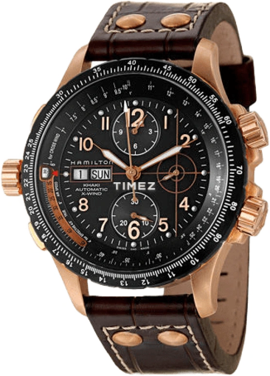 Hamilton,Khaki Action 44.50mm,44.50mm,Stainless Steel,Black,Sapphire,Crystal Glass,H77696533