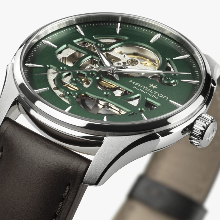 Hamilton,Jazzmaster 40mm,40mm,Stainless Steel,Green,Automatic,80hours,In-house Caliber,H42535560
