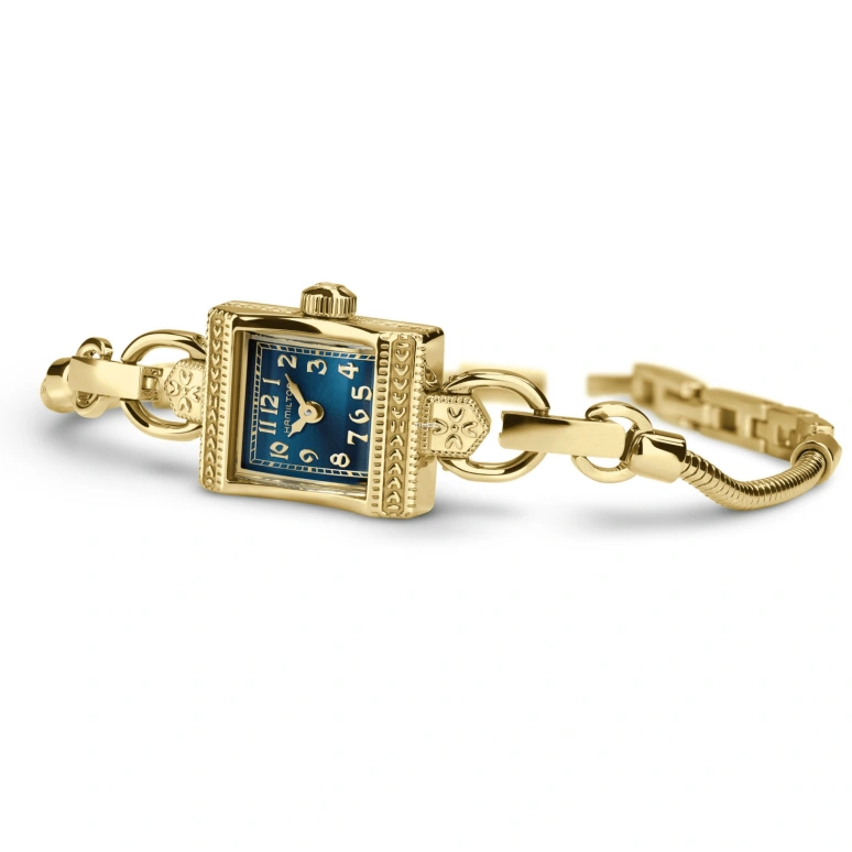 Hamilton,American Classic 15x19mm,15x19mm,Stainless Steel,Blue,Quartz,Sapphire,Crystal Glass,Rectangular,H31231140