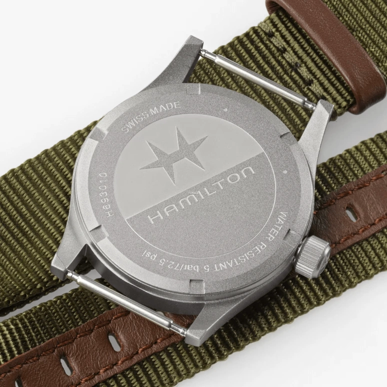 Hamilton,Khaki Field 33mm,33mm,Stainless Steel,Green,Quartz,Sapphire,Glass,Round,H69301960