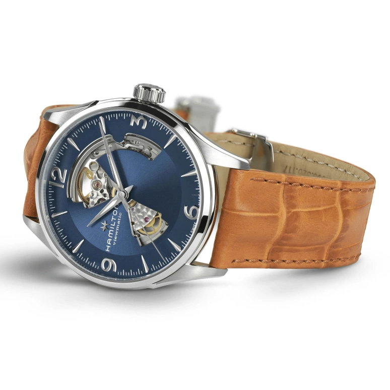 Hamilton,Jazzmaster 42mm,42mm,Stainless Steel,Blue,Automatic,80hours,In-house Caliber,H32705541