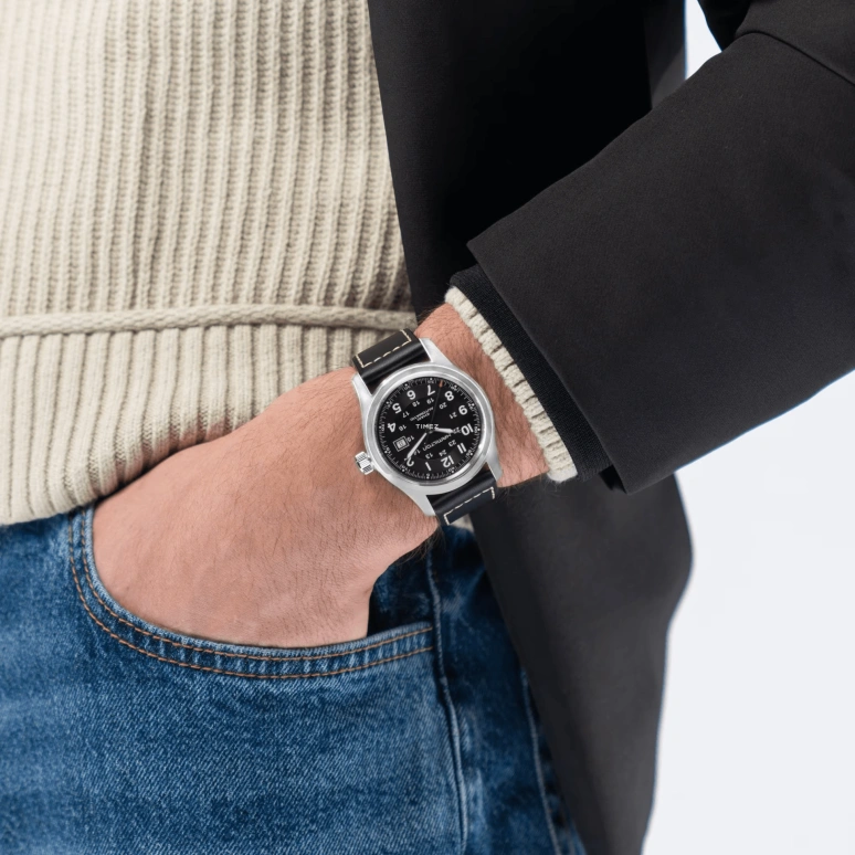 Hamilton,Khaki Field 42mm,42mm,Stainless Steel,Black,Automatic,Day,80hours,H70605733