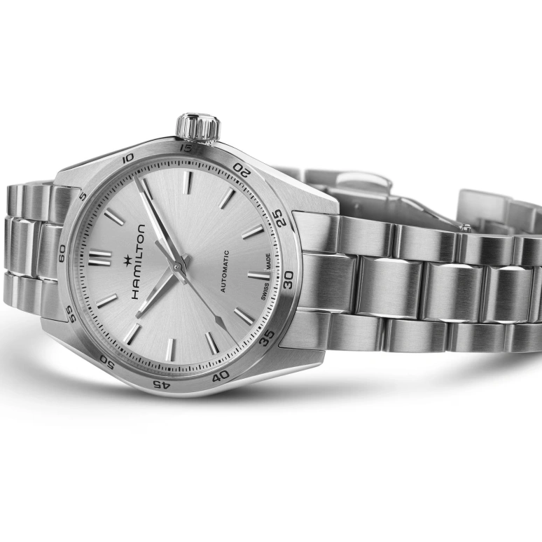 Hamilton,Jazzmaster 34mm,34mm,Stainless Steel,Silver,Automatic,Sapphire,Glass,Tonneau,H36105150
