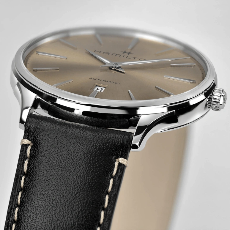 Hamilton,Jazzmaster 40mm,40mm,Stainless Steel,Beige,Automatic,Day,42hours,H38525721