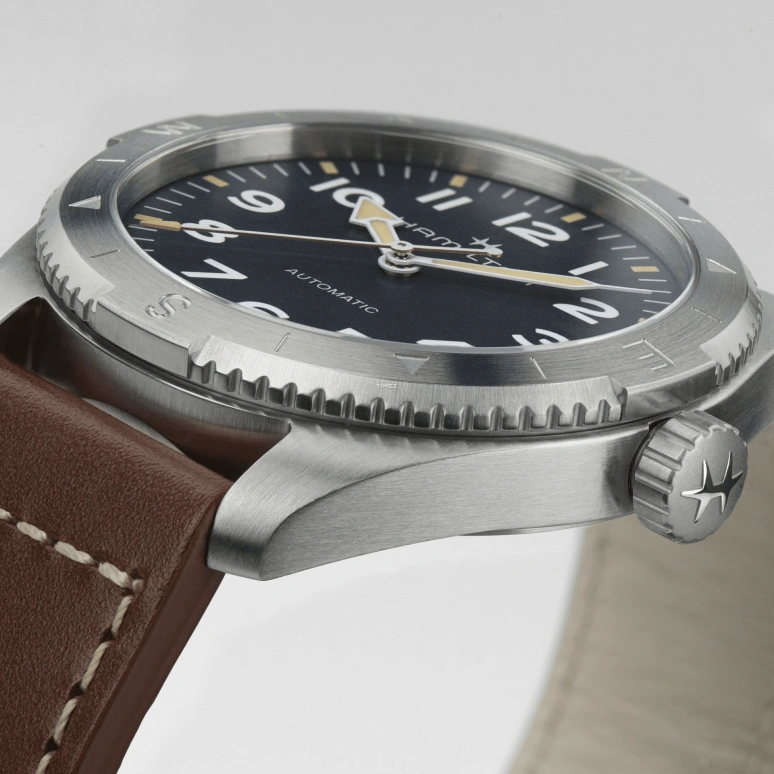 Hamilton,Khaki Field 41mm,41mm,Stainless Steel,Blue,Automatic,Sapphire,Crystal Glass,Round,H70315540