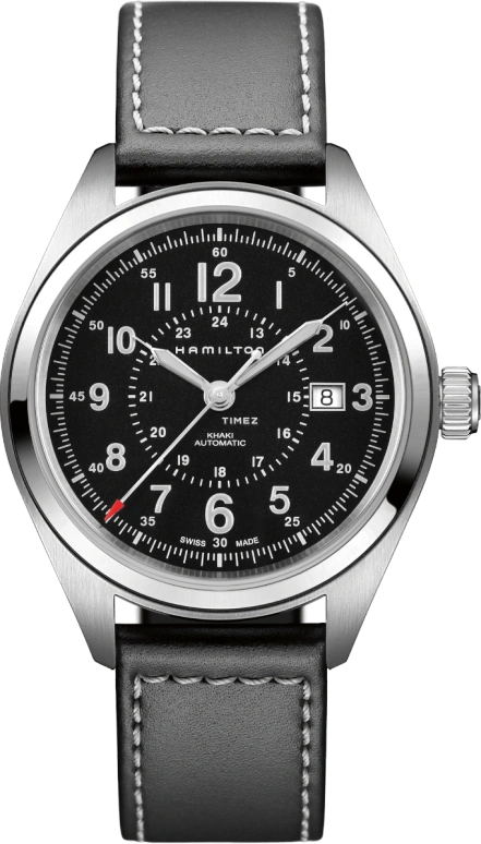 Hamilton,Khaki Field 42mm,42mm,Stainless Steel,Black,Automatic,Day,80hours,H70605730