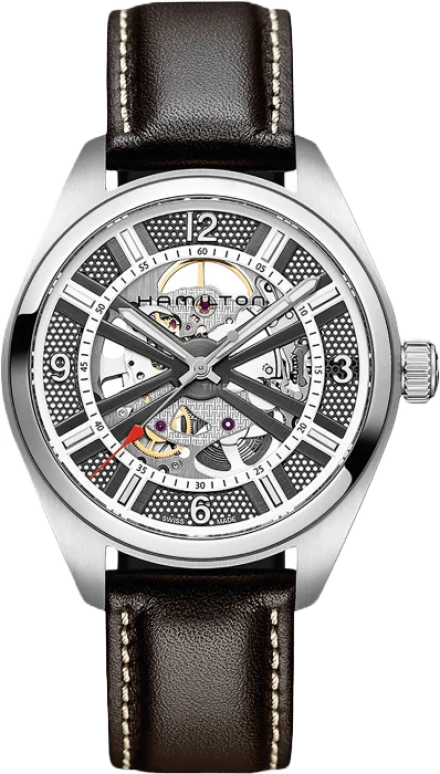 Hamilton,Khaki Aviation 42mm,42mm,Stainless Steel,Skeleton,Automatic,Day,42hours,H72515585