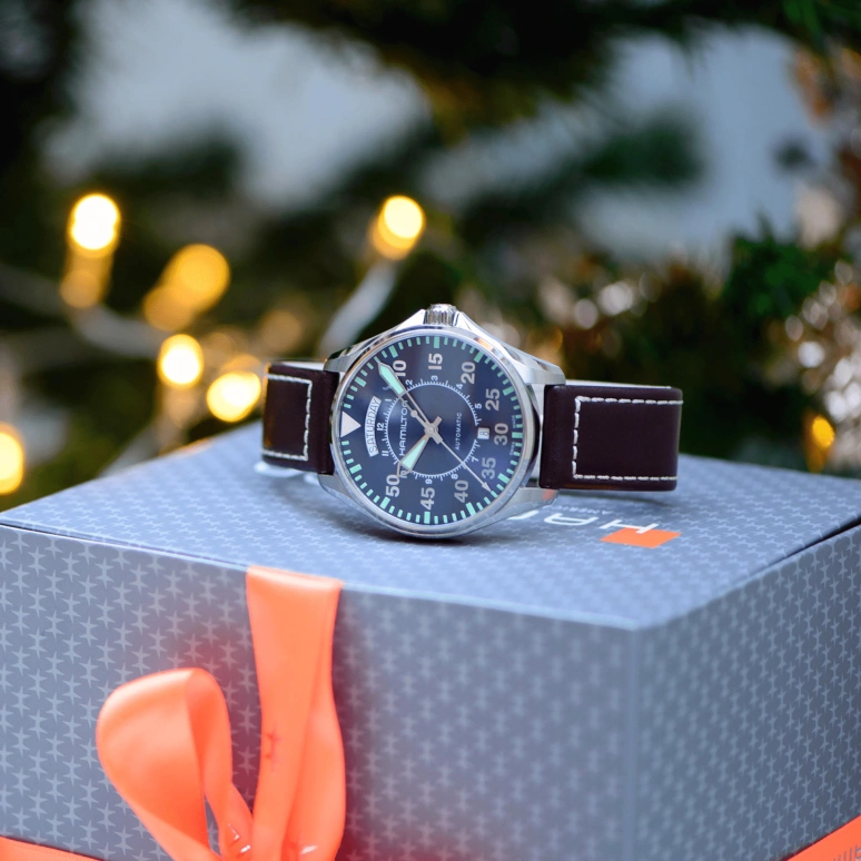 Hamilton,Khaki Aviation 42mm,42mm,Stainless Steel,Blue,Automatic,Date,Day,H64615545